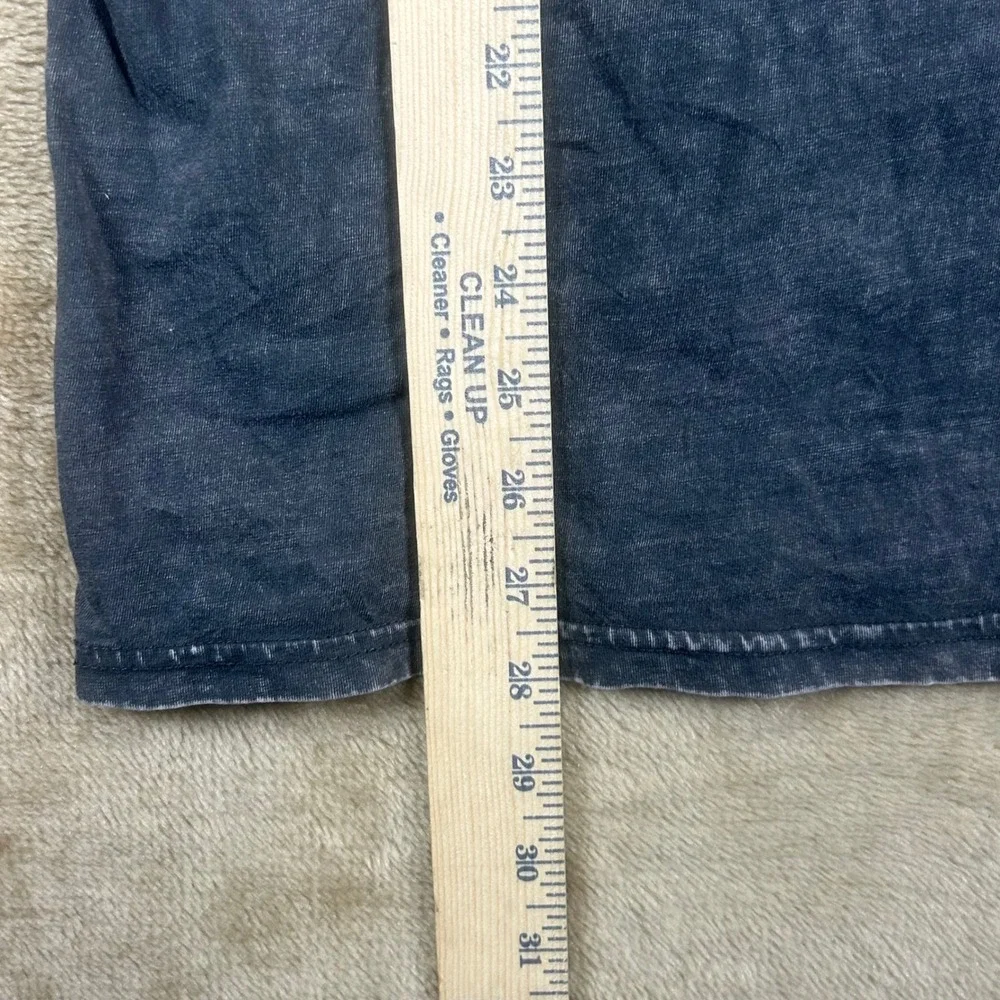 Rum Mens Built Different Truck Graphic T Shirt Acid Wash Charcoal Gray Small‎